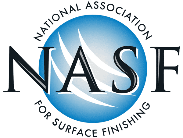 National association of surface finishers logo.